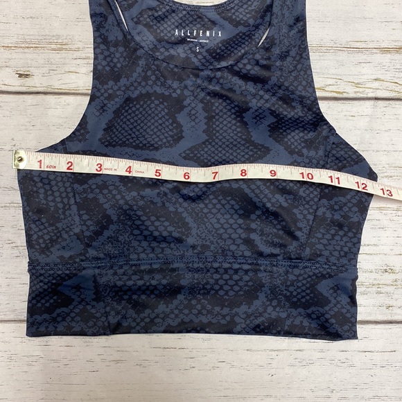 Anthropologie All Fenix Python Snakeskin Yoga Racerback Sports Bra - Picture 4 of 8